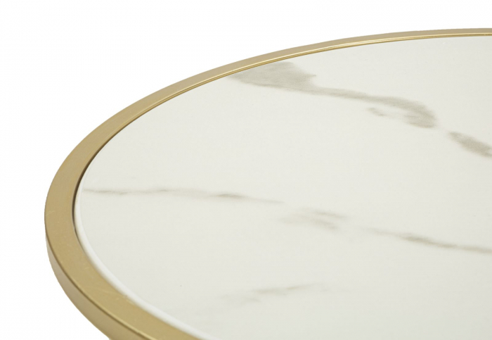 Noptiera rotunda crem | Dormitor glamour | CreativDeco [7]