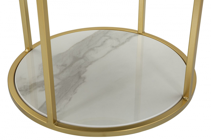 Noptiera roz glamour catifea cristal CreativDeco [6]