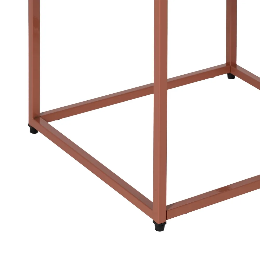 Masuta oțel teracotă moderna|Mobilier decor vibrant [8]