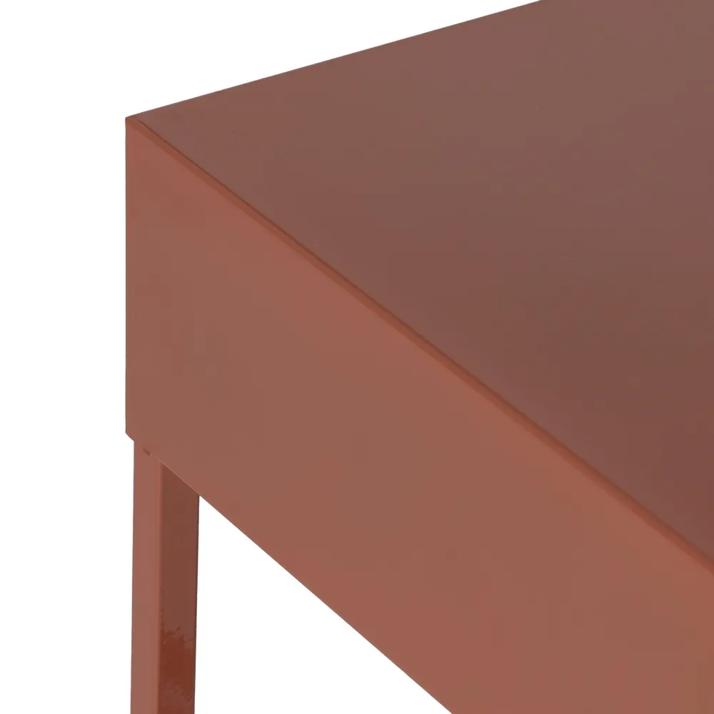 Masuta oțel teracotă moderna|Mobilier decor vibrant [4]