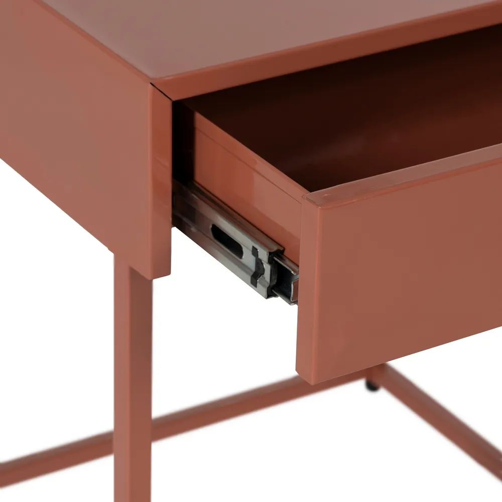 Masuta oțel teracotă moderna|Mobilier decor vibrant [6]