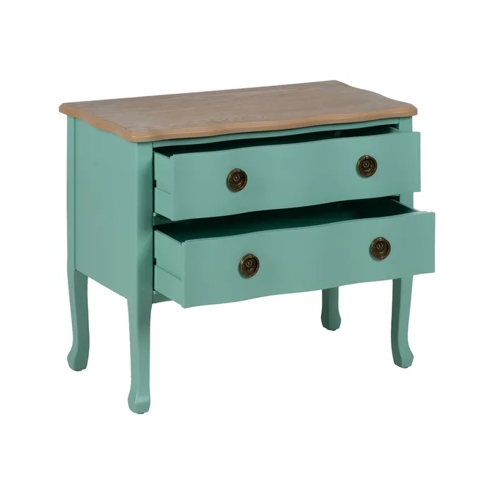 Masuta lemn turcoaz moderna|Mobilier decor colorat [3]