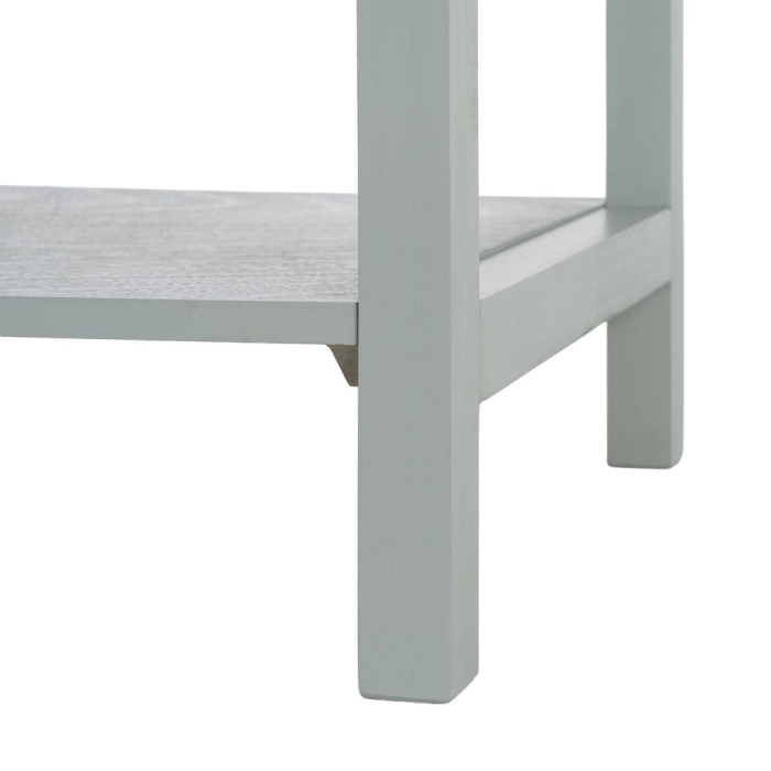 Noptieră verde deschis din mdf si lemn de pin cu sertar si raft 48x35x61 cm [10]