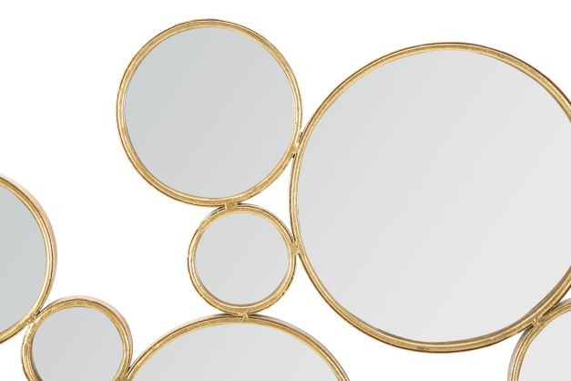 Oglinda metalica aurie 14 cercuri stil glam|creativdeco.ro [5]