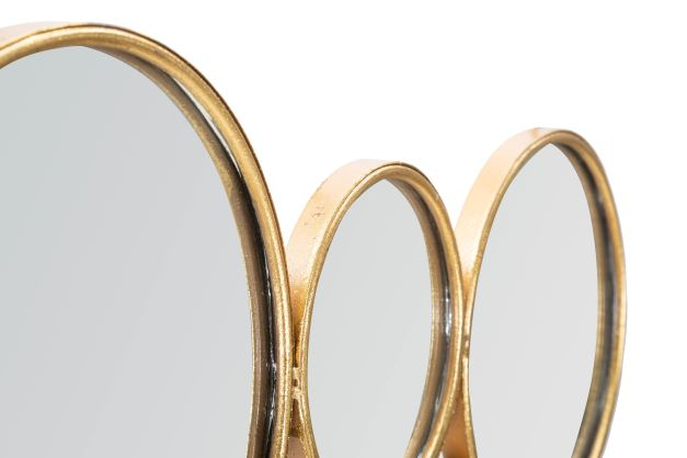Oglinda metalica aurie 14 cercuri stil glam|creativdeco.ro [4]