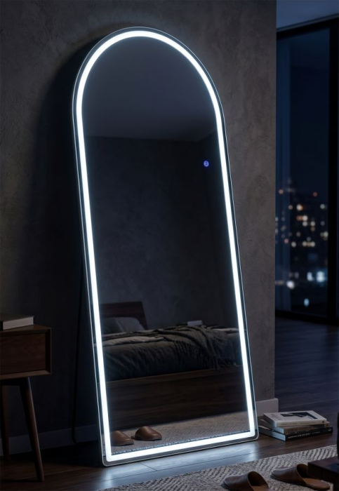 Oglindă arcuită cu iluminare LED de podea sau perete [3]