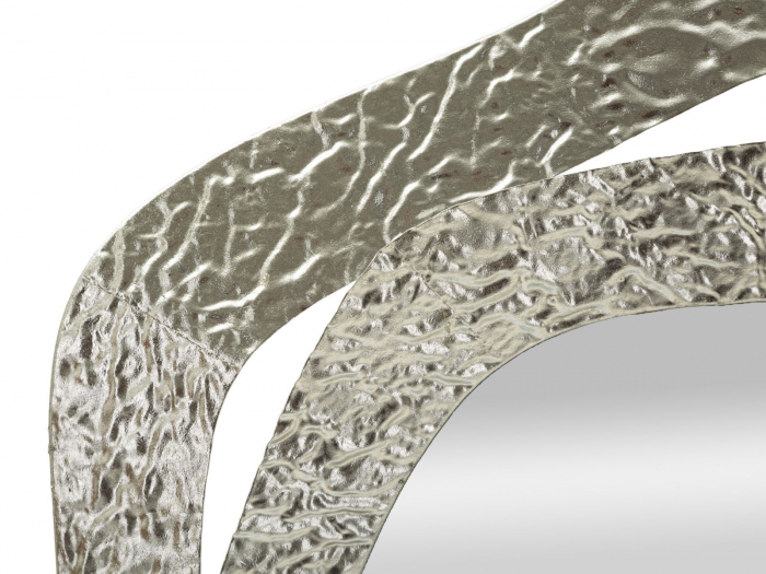 Oglinda metalica asimetrica | Design contemporan | CreativDeco [3]