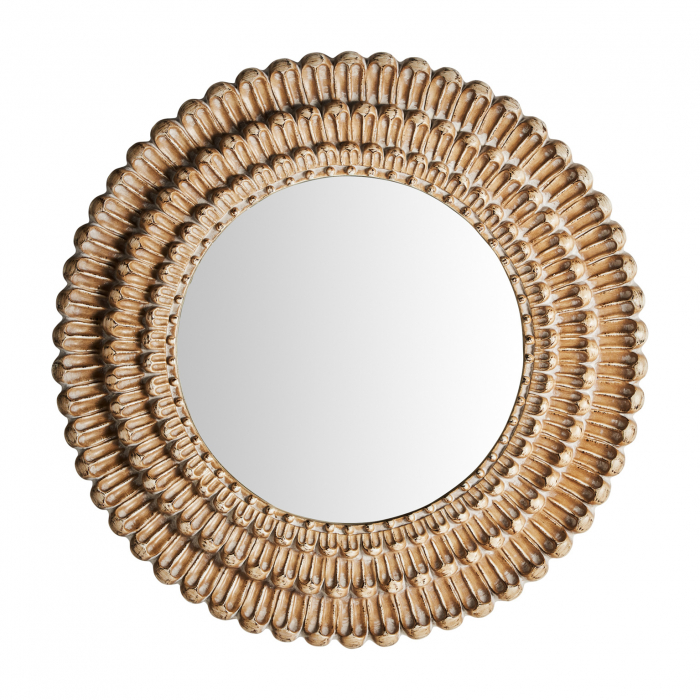 Oglinda Art Deco Rotunda Aurie Decapata|Oglinzi Decorative Mari [1]