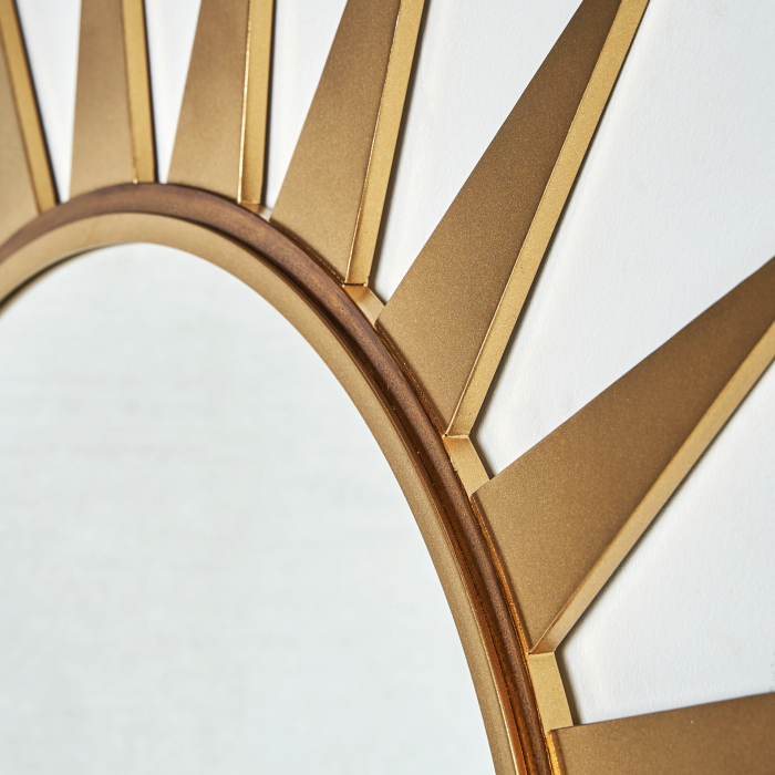 Oglinda Art Deco Patrata Aur Invechit|Oglinzi Decorative Vintage [3]