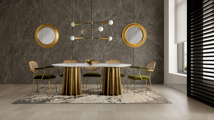 Oglinda clasica aurie rotunda|Oglinzi luxoase [4]