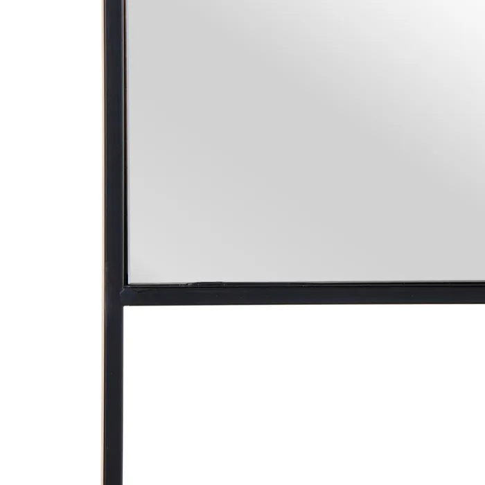 oglinda metal negru cu raft decor hol baie CreativDeco [3]