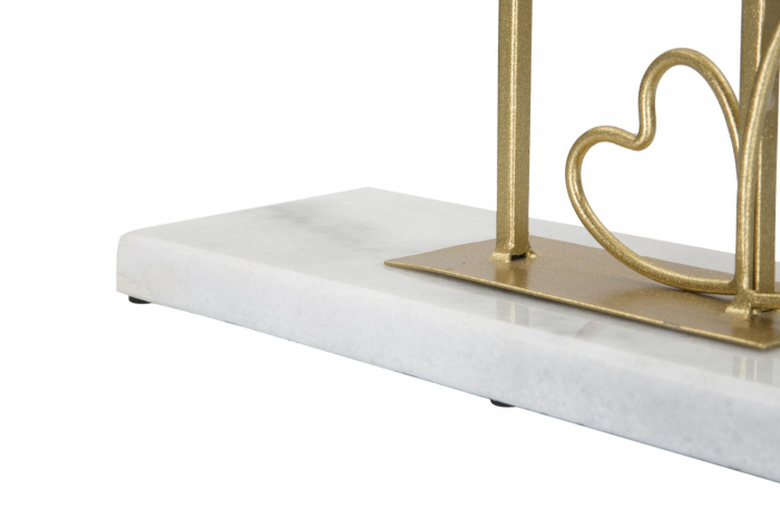 Oglinda de masa cu inimi aurii - Design elegant | CreativDeco [4]