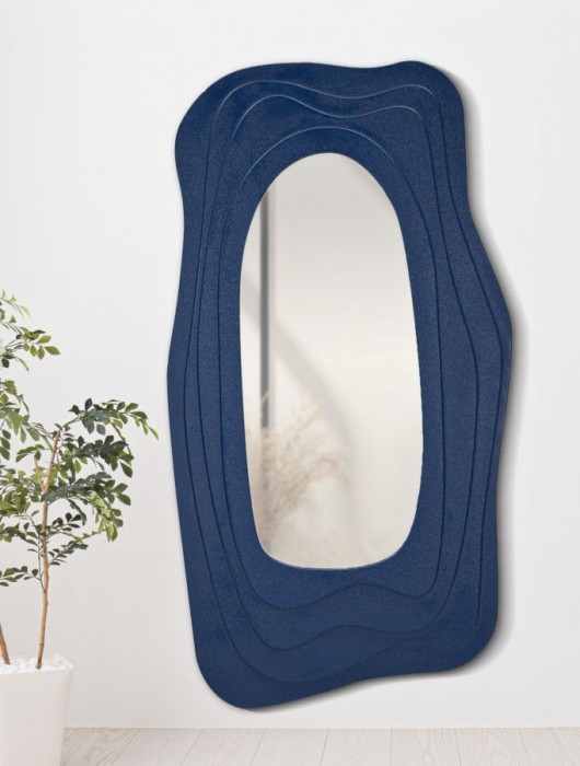 Oglinda asimetrica albastra | Decor marin | CreativDeco [2]