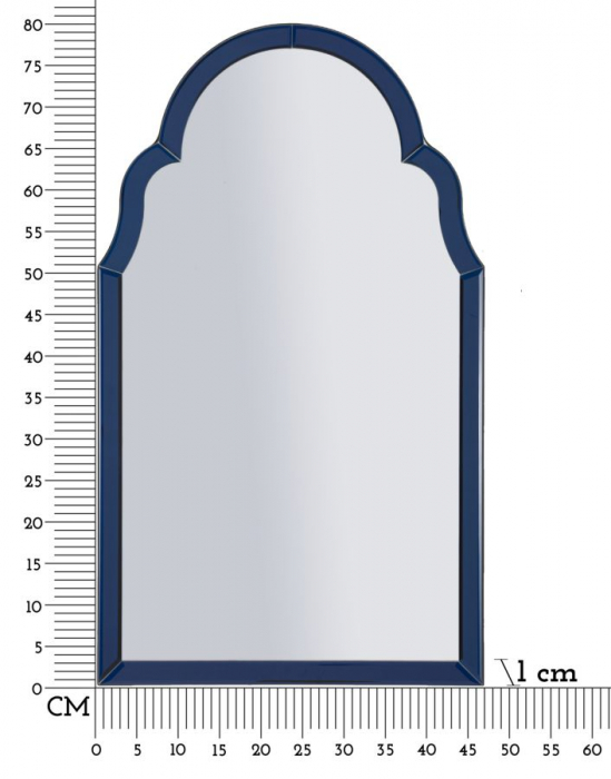 Oglindă de perete albastră cu ramă decorativă Tangeri [8]