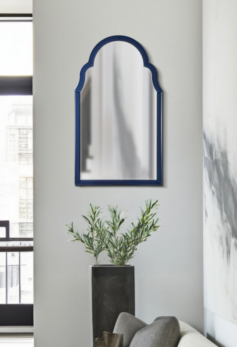 Oglindă de perete albastră cu ramă decorativă Tangeri [7]