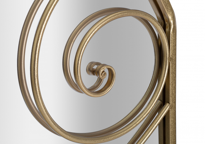 Oglinda perete Art, fier/MDF, auriu - creativdeco.ro [3]