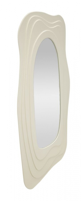 Oglinda asimetrica alba | Design modern | CreativDeco [4]