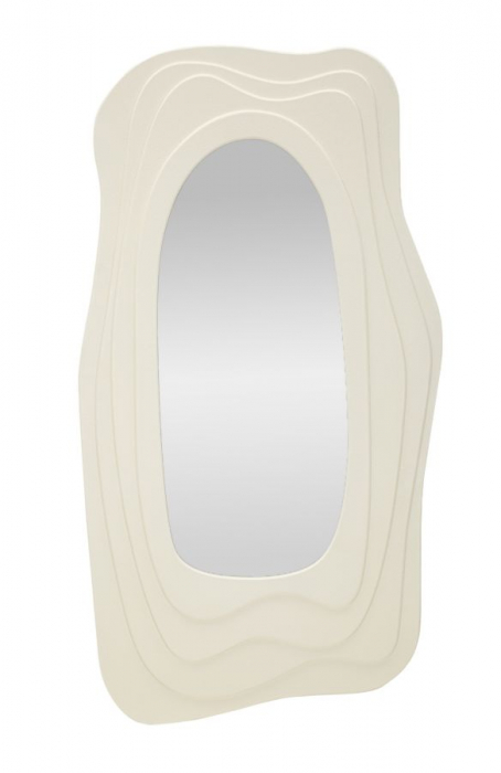 Oglinda asimetrica alba | Design modern | CreativDeco [3]