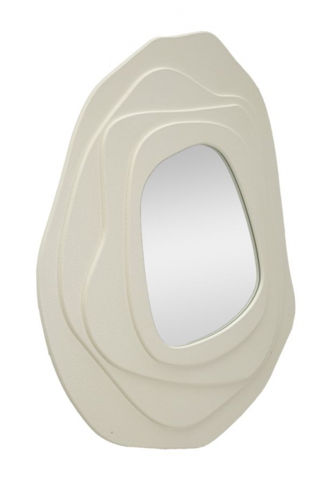 Oglinda asimetrica alba | Interior luminos | CreativDeco [4]
