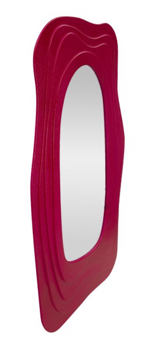 Oglinda asimetrica fuxia | Decor indraznet | CreativDeco [4]