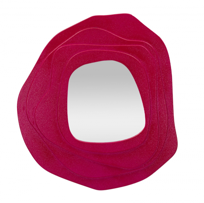 Oglinda asimetrica fuxia | Decor expresiv | CreativDeco [3]
