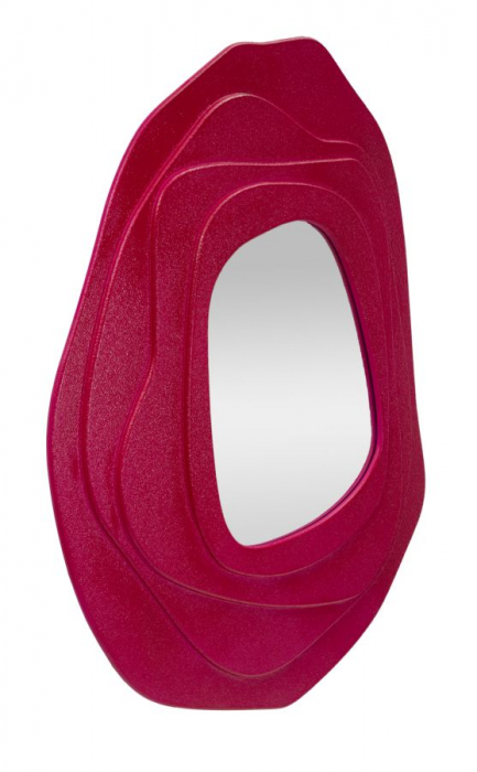 Oglinda asimetrica fuxia | Decor expresiv | CreativDeco [5]