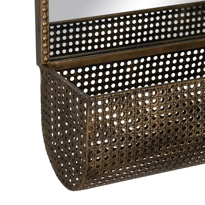 oglinda metalica auriu cu cos integrat decor elegant | CreativDeco [8]