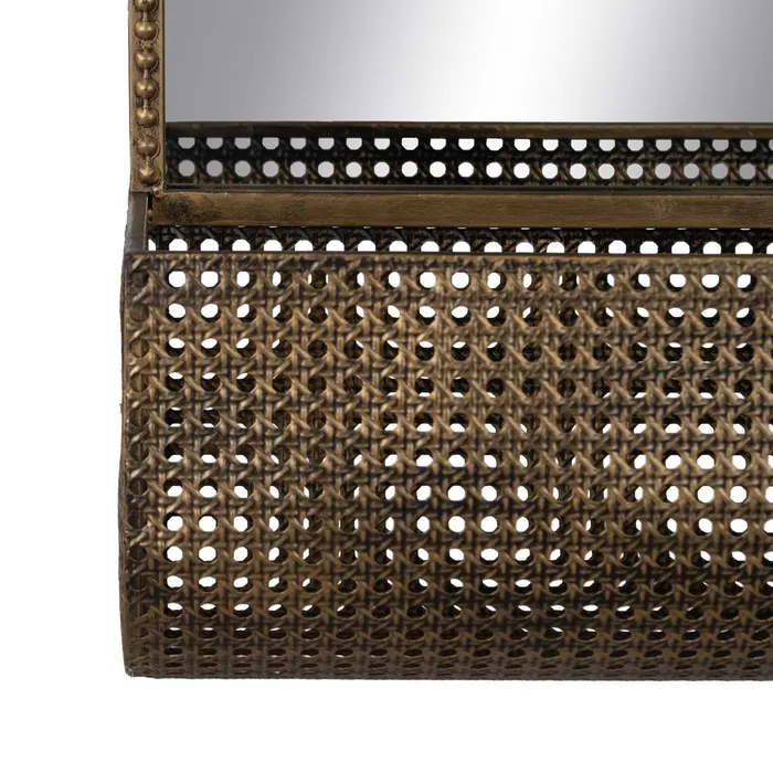 oglinda metalica auriu cu cos integrat decor elegant | CreativDeco [7]