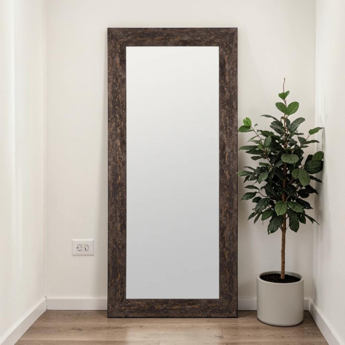 Oglinda mare din lemn pentru decor natural|Oglinzi rectangulare pentru interioare functionale [2]