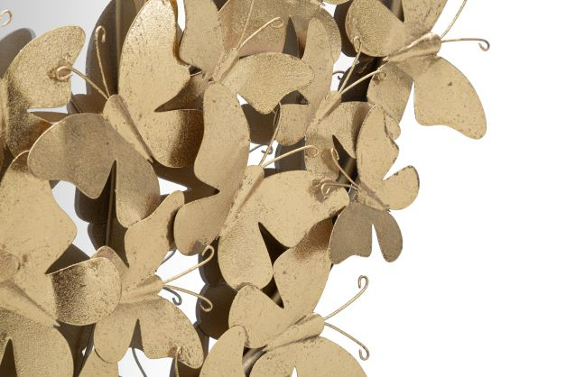 Oglinda aurie ovala cu fluturi | creativdeco.ro [3]