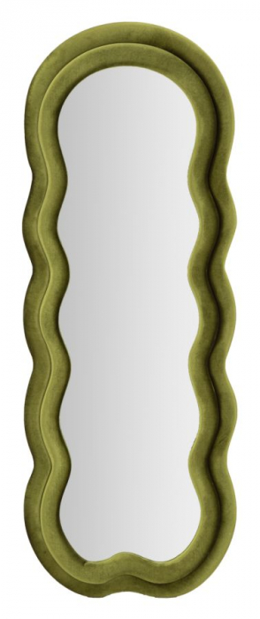 Oglinda Rama Catifea Verde Decor Sofisticat CreativDeco [1]