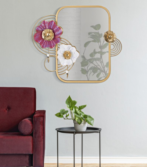 Oglinda multifunctionala cu flori 3D - Design sofisticat | CreativDeco [5]
