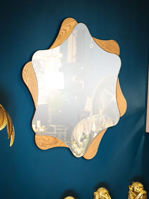 Oglinda Perete Design Unic MDF si Lemn Frasin CreativDeco [5]
