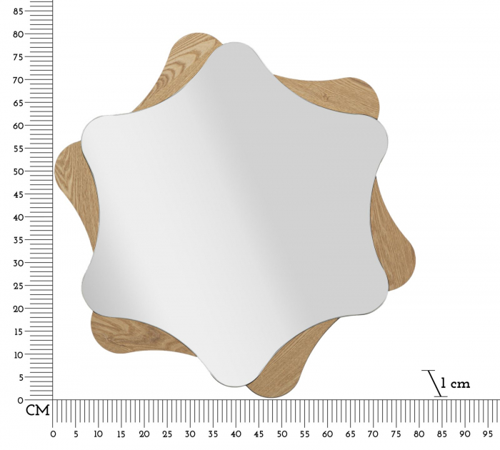Oglinda Perete Design Unic MDF si Lemn Frasin CreativDeco [6]