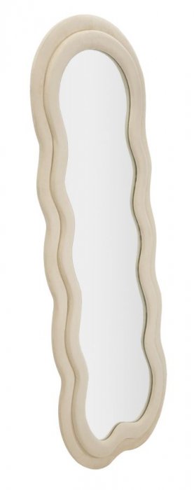Oglinda Rama Catifea Crem Eleganta pentru Hol CreativDeco [2]
