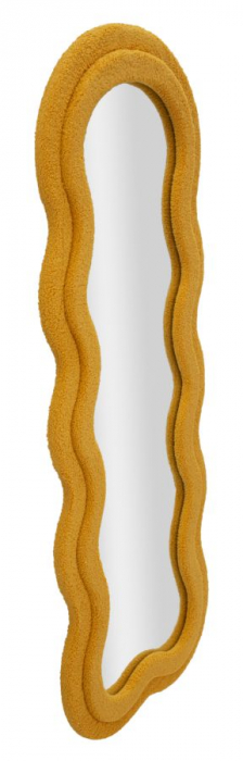 Oglinda rama boucle galben mustar CreativDeco [3]