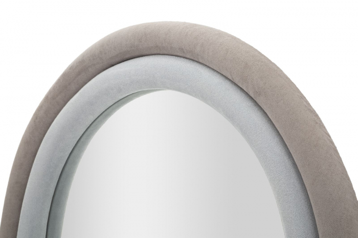 Oglinda Lux Rama Catifea Gri Interioare Elegante CreativDeco [3]