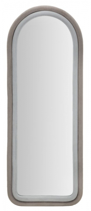 Oglinda Lux Rama Catifea Gri Interioare Elegante CreativDeco [1]
