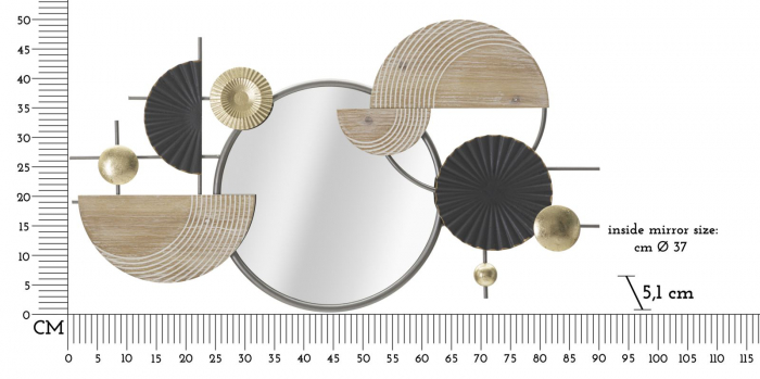 Oglinda rotunda abstracta - Arta contemporana italiana | CreativDeco [6]