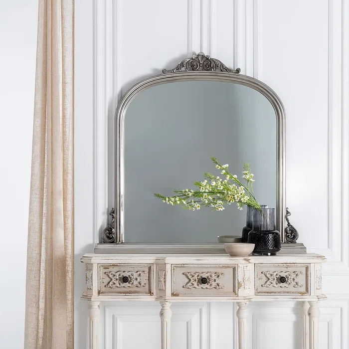 oglinda vintage cu rama sculptata din lemn | CreativDeco [9]