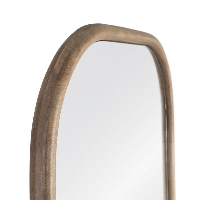 Oglindă decorativă arcuită cu ramă subțire din metal [4]