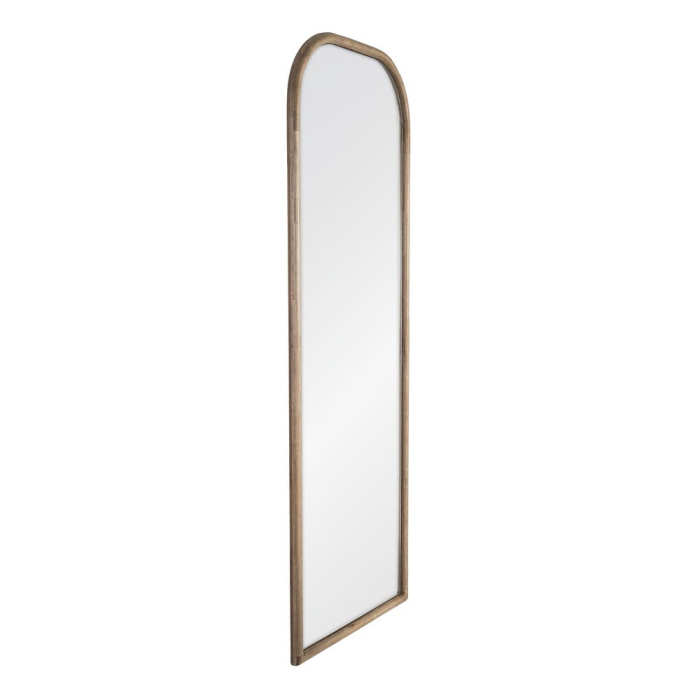 Oglindă decorativă arcuită cu ramă subțire din metal [3]