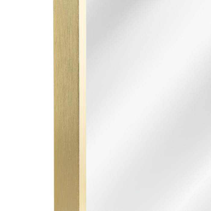 Oglindă decorativă cu formă organică și ramă aurie [6]