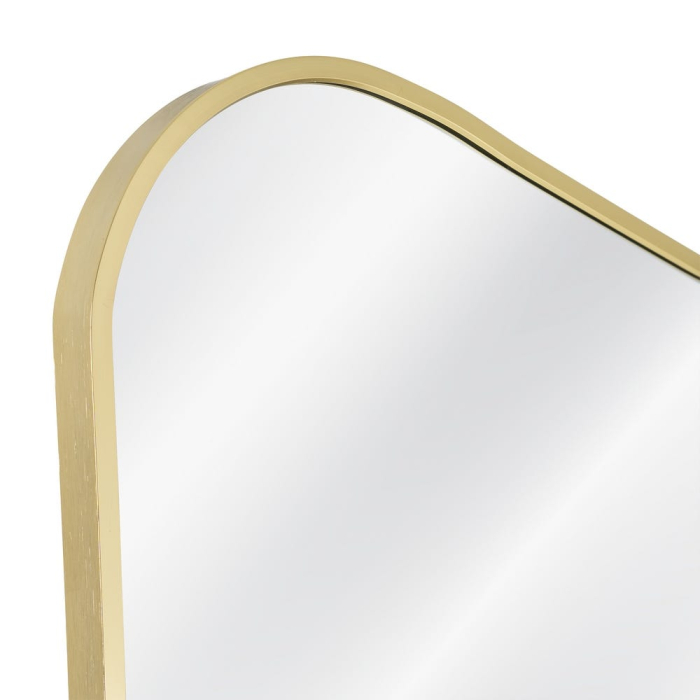 Oglindă decorativă cu formă organică și ramă aurie [7]