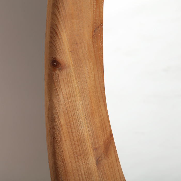 Oglindă decorativă cu formă organică și ramă din lemn de brad Giotto [3]