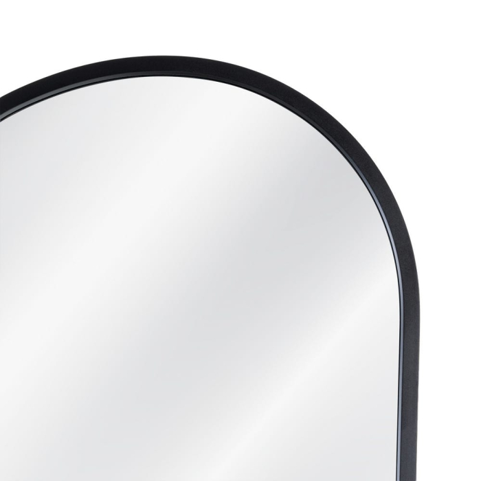 Oglindă decorativă cu formă organică și ramă din aluminiu negru [5]