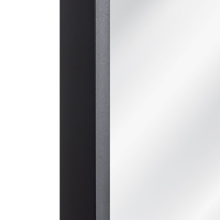 Oglindă decorativă cu formă organică și ramă din aluminiu negru [6]