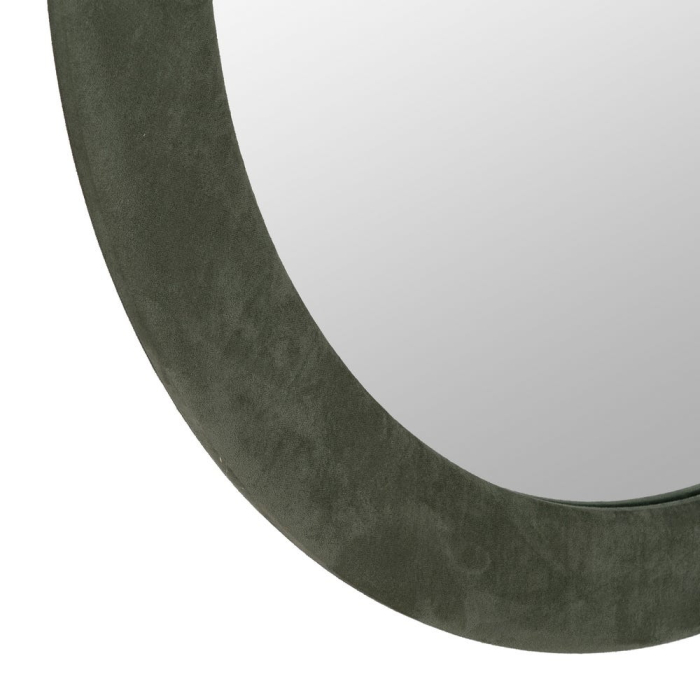 Oglinda decorativa cu rama textila verde pentru dormitoare - CreativDeco [4]