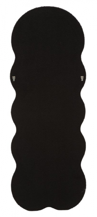 oglinda glam boucle neagră cu ramă curbată Teddy [7]