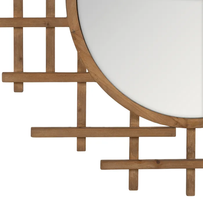 Oglinda mare rama geometrica lemn moderna|Oglinzi elegante si moderne [5]